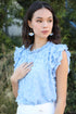Vixen Top - Blue Petal